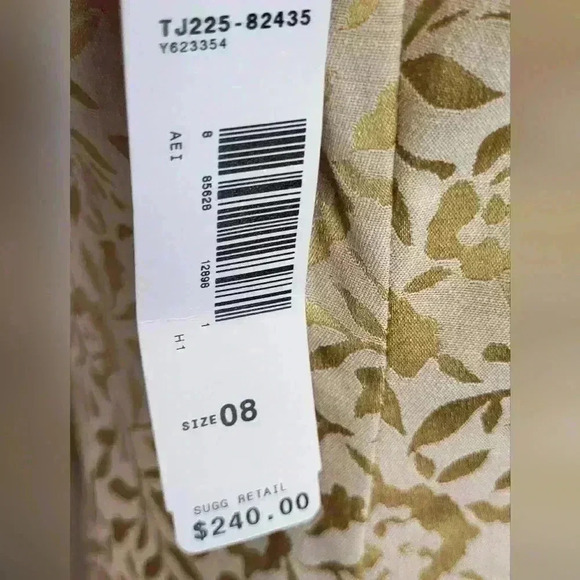 Pendleton Womens Gold Cream NWT New Dress Size 8 Retail $240 - Picture 10 of 11